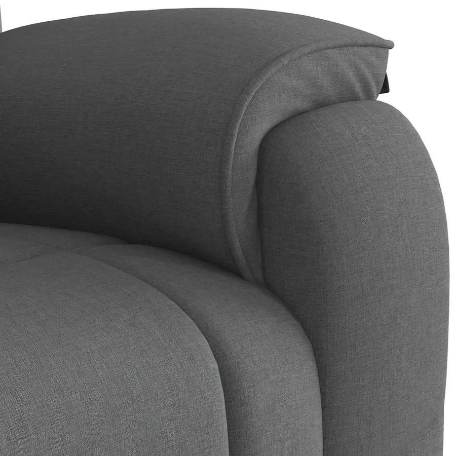 Fauteuil inclinable Gris foncé Tissu - 8