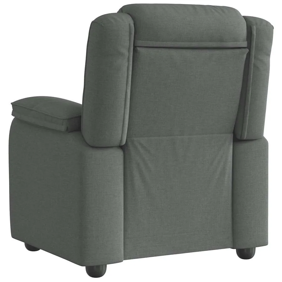 Fauteuil inclinable Gris foncé Tissu - 5