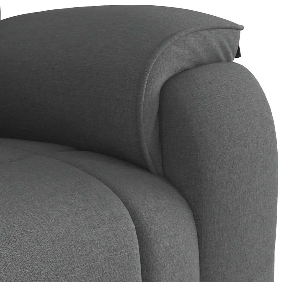 Fauteuil inclinable Gris foncé Tissu - 8