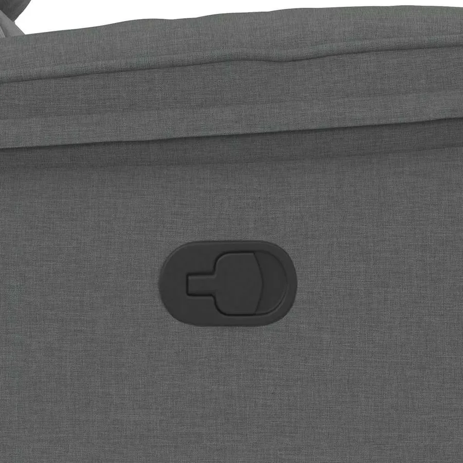 Fauteuil inclinable Gris foncé Tissu - 9