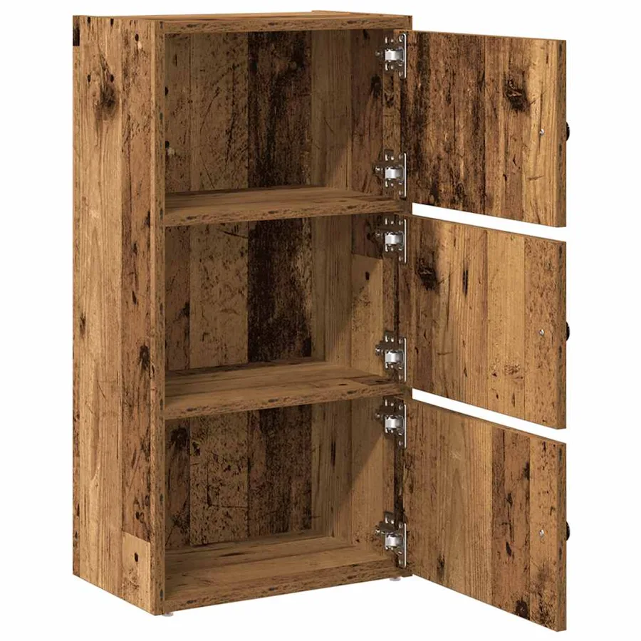 Bibliothèque vieux bois 40x24x77 cm bois d'ingénierie - 5