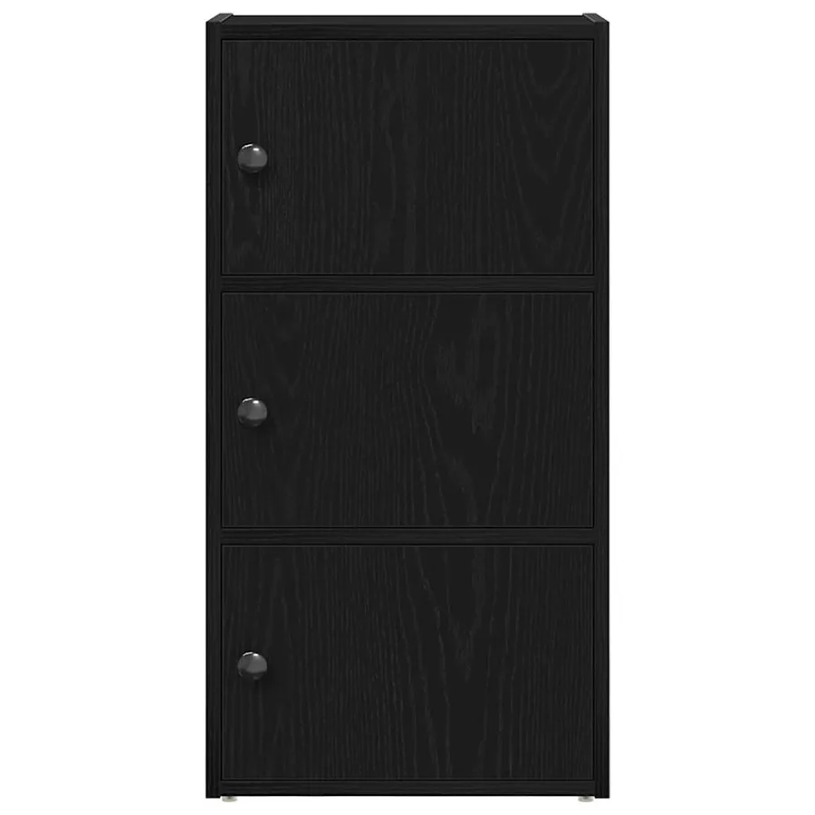 Bibliothèque chêne noir 40x24x77 cm bois d'ingénierie - 4