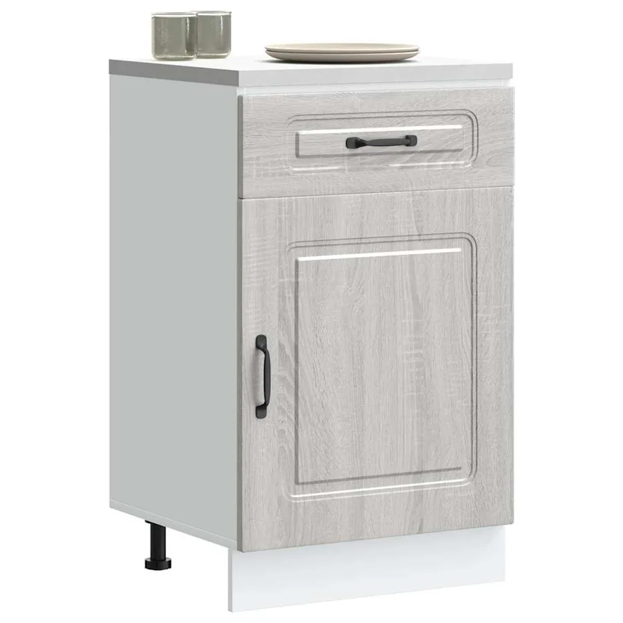 Armoire de cuisine Kalmar sonoma gris bois d'ingénierie