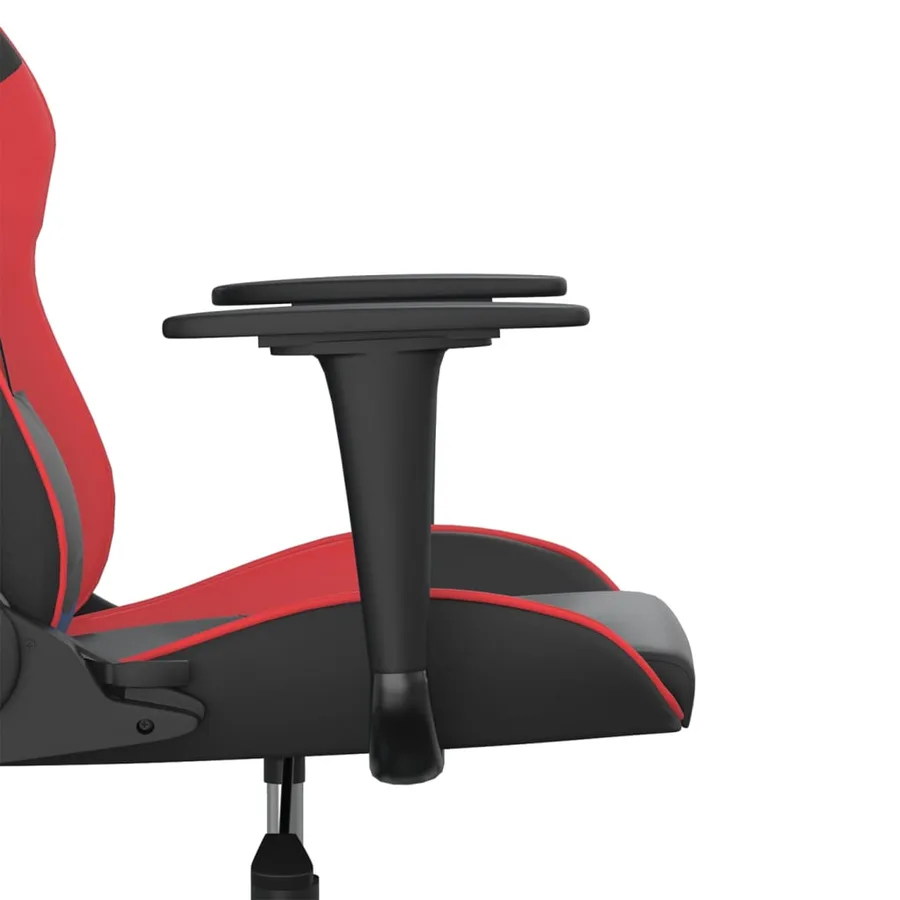 Chaise de jeu Noir et rouge Similicuir - 10