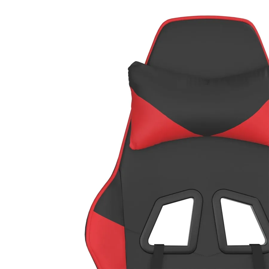 Chaise de jeu Noir et rouge Similicuir - 11