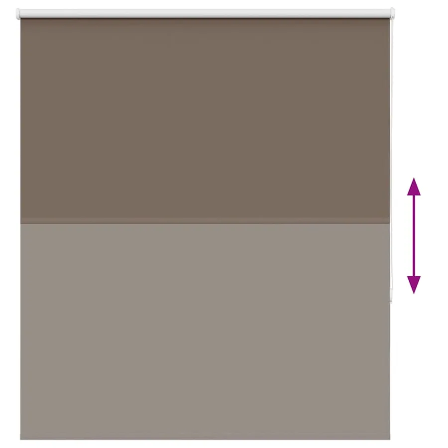 Store enrouleur occultant café 120x175cm largeur du tissu - 5