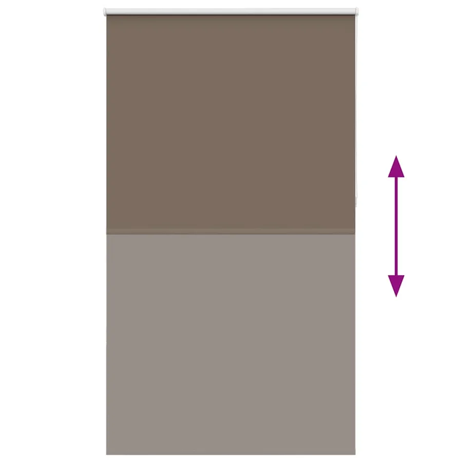 Store enrouleur occultant café 120x210cm largeur du tissu - 5