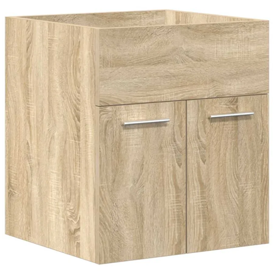 Armoire lavabo de salle de bain et vasque et robinet intégrés - 5