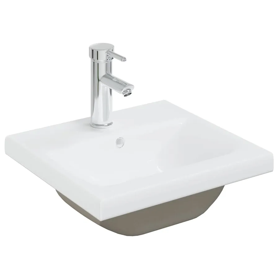 Armoire lavabo de salle de bain et vasque et robinet intégrés - 6