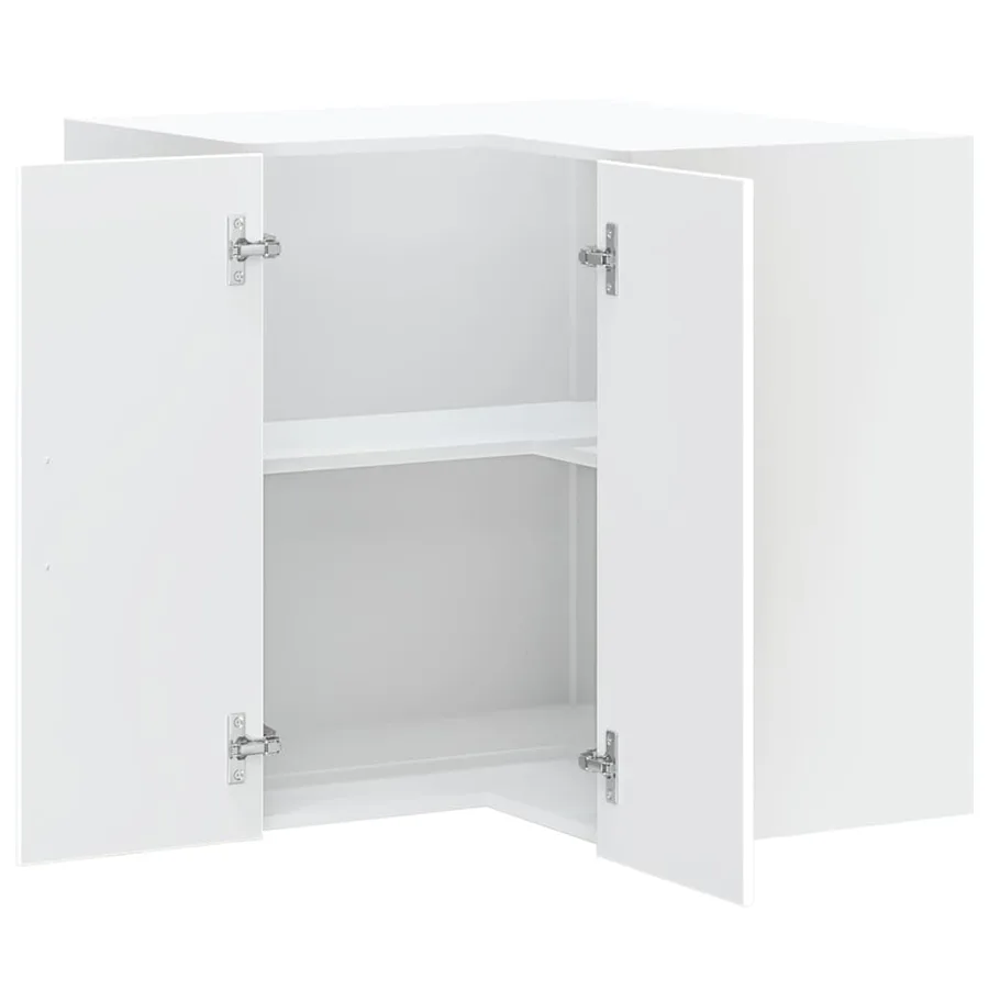 Armoire d'angle murale de cuisine Lucca blanc bois d'ingénierie - 5