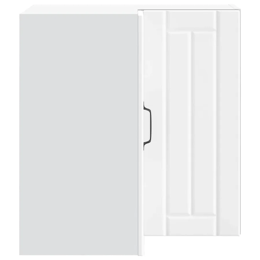 Armoire d'angle murale de cuisine Lucca blanc bois d'ingénierie - 6