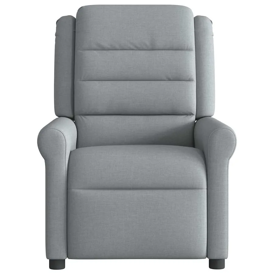 Fauteuil de massage inclinable Gris clair Tissu - 3