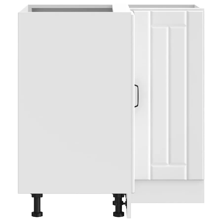 Armoire d'angle de cuisine Lucca blanc bois d'ingénierie - 7