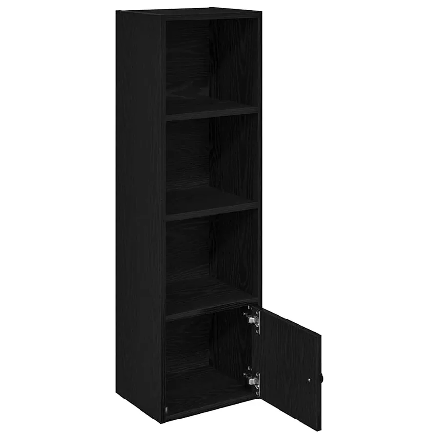 Bibliothèque chêne noir 31x24x102 cm bois d'ingénierie - 4