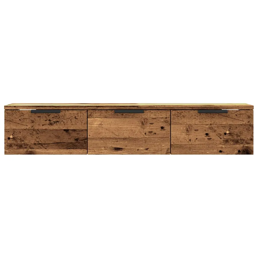Armoire murale vieux bois 102x30x20 cm bois d'ingénierie - 4