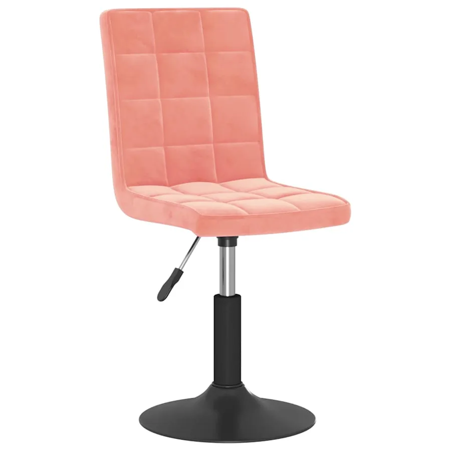 Chaises pivotantes à manger lot de 6 rose velours - 3