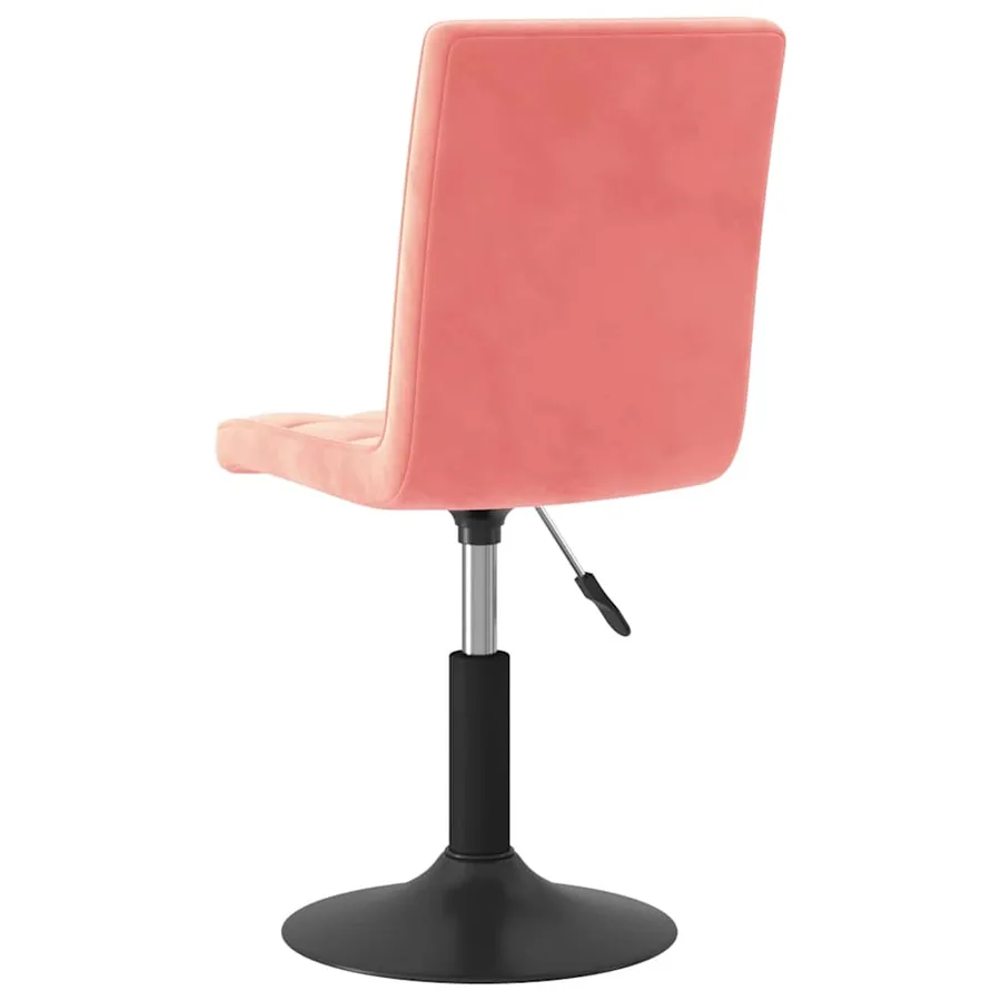 Chaises pivotantes à manger lot de 6 rose velours - 6