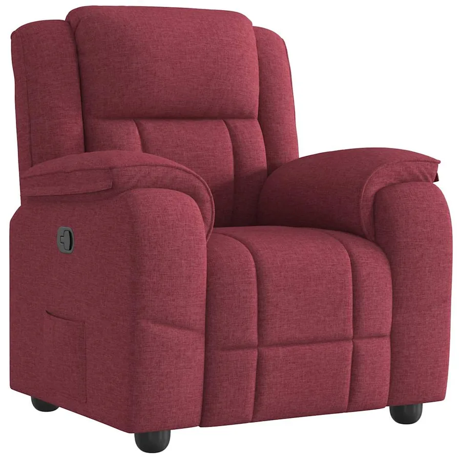 Fauteuil inclinable Rouge bordeaux Tissu - 2