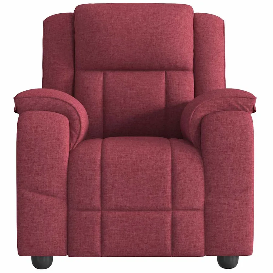 Fauteuil inclinable Rouge bordeaux Tissu - 3