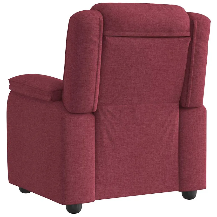 Fauteuil inclinable Rouge bordeaux Tissu - 5