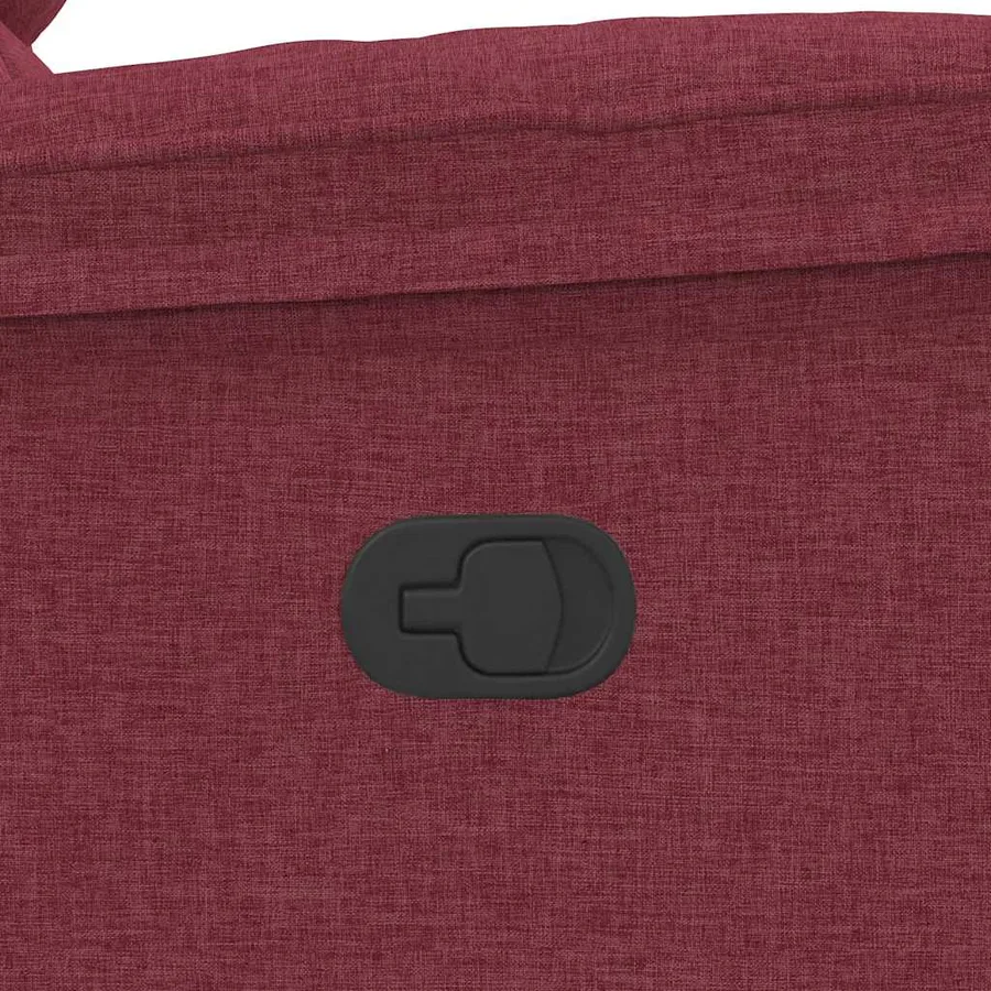 Fauteuil inclinable Rouge bordeaux Tissu - 9