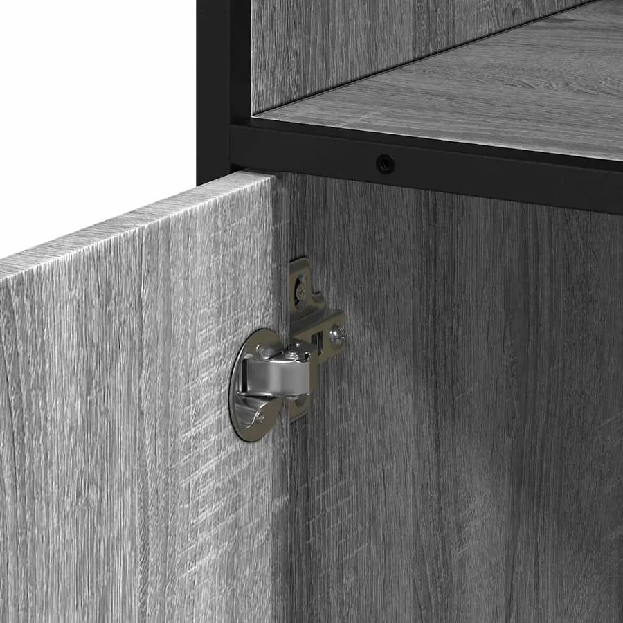 Armoire de salle de bain sonoma gris 35x37,5x100 cm - 10