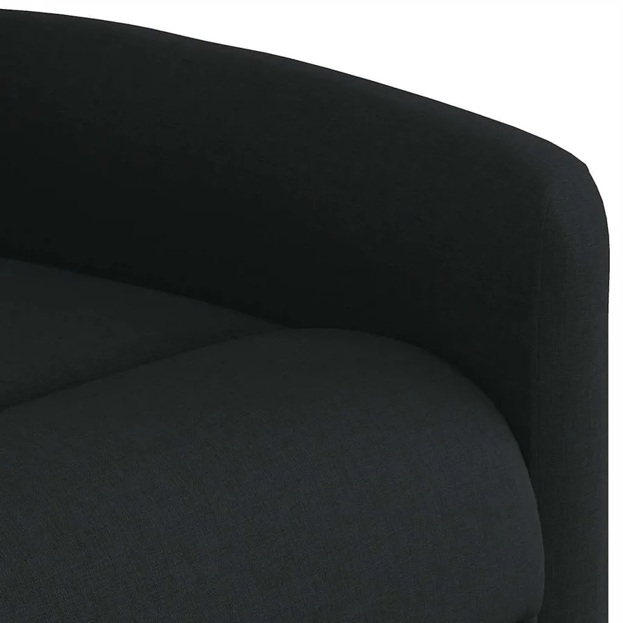 Fauteuil inclinable noir tissu - 11