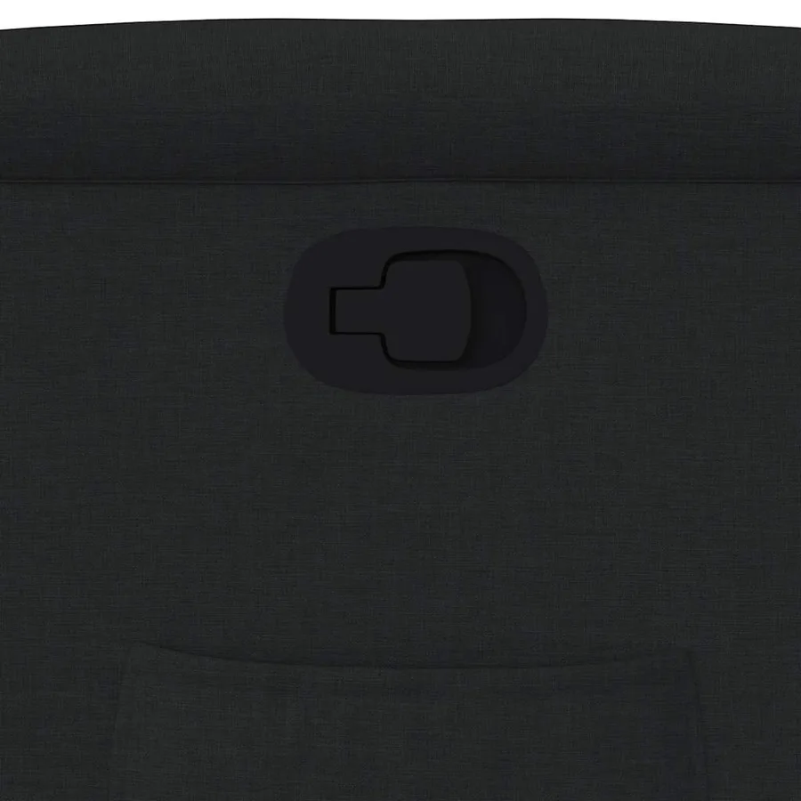 Fauteuil inclinable noir tissu - 12