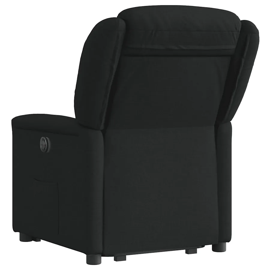 Fauteuil inclinable noir tissu - 7