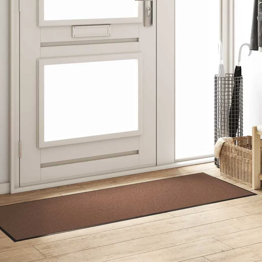Tapis d'entrée Marron et Noir 60 x 180 cm 100% Polyamide - 3