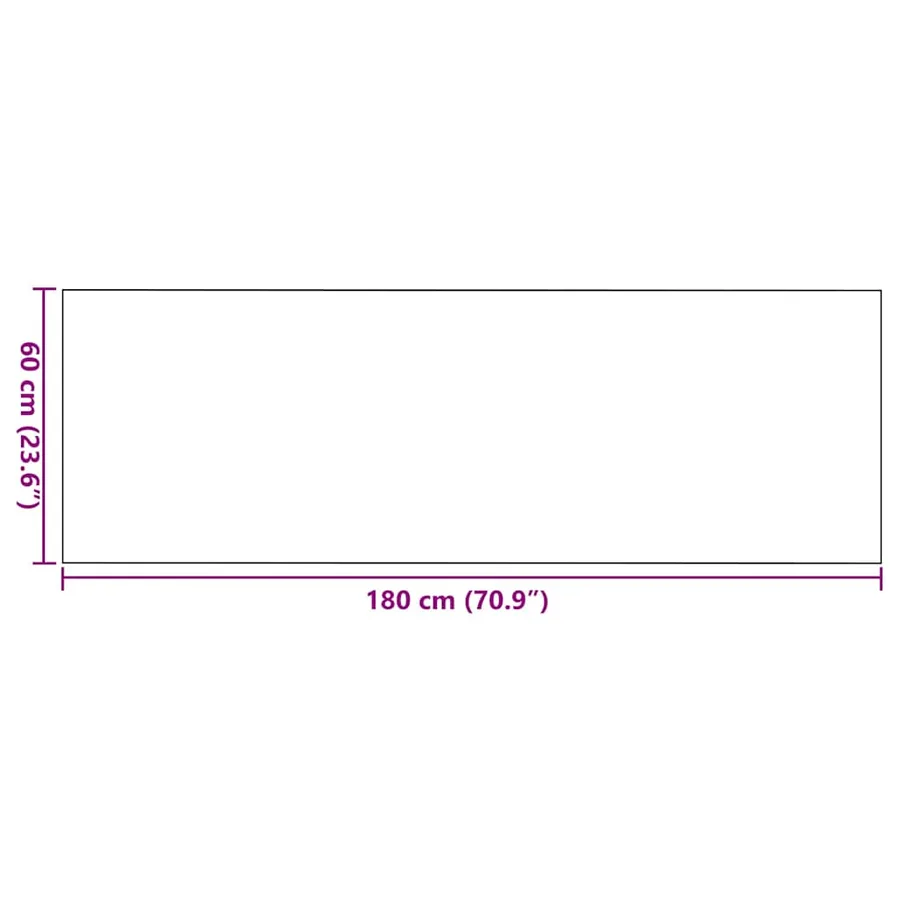 Tapis d'entrée Marron et Noir 60 x 180 cm 100% Polyamide - 7