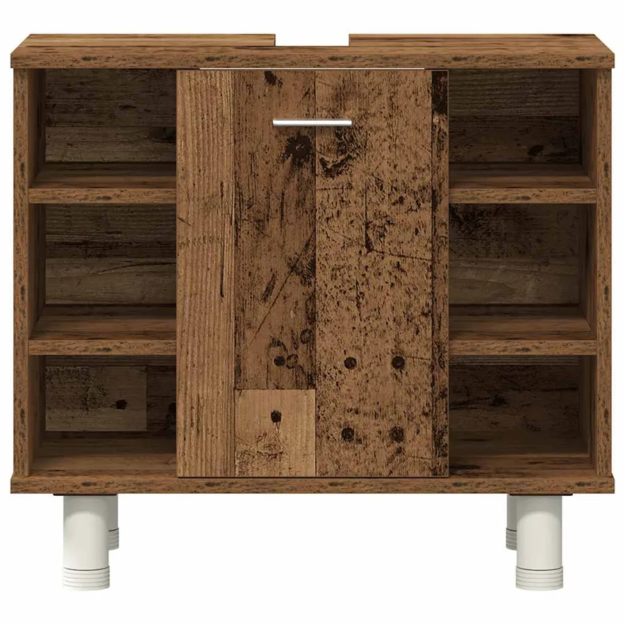 Ensemble de meubles salle de bain 3 pcs bois d'ingénierie - 7