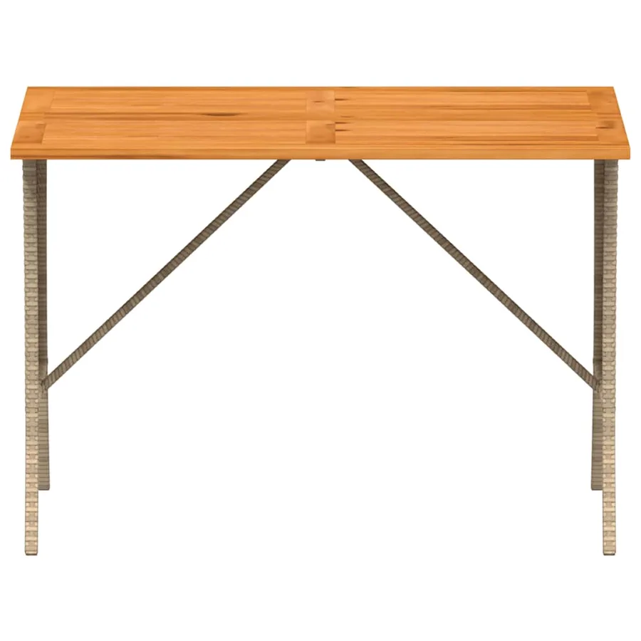 Ensemble à manger de jardin et coussins 3 pcs Beige poly rotin - 7