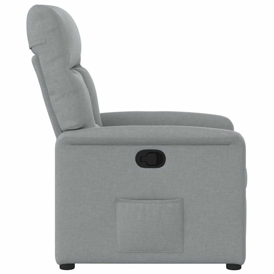 Fauteuil inclinable Gris clair Tissu - 4