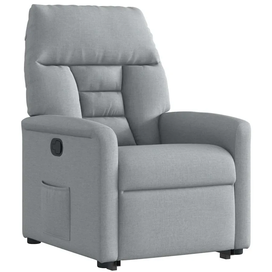 Fauteuil inclinable Gris clair Tissu - 4