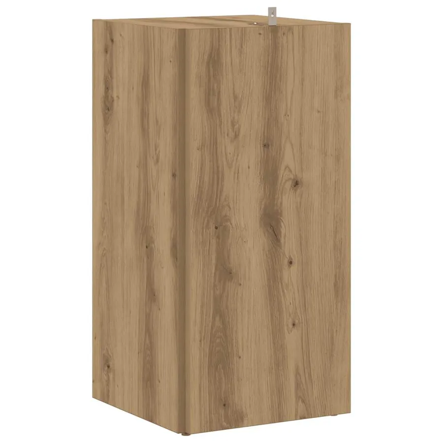 Armoire d'angle chêne artisanal 33x33x67 cm bois d'ingénierie - 5