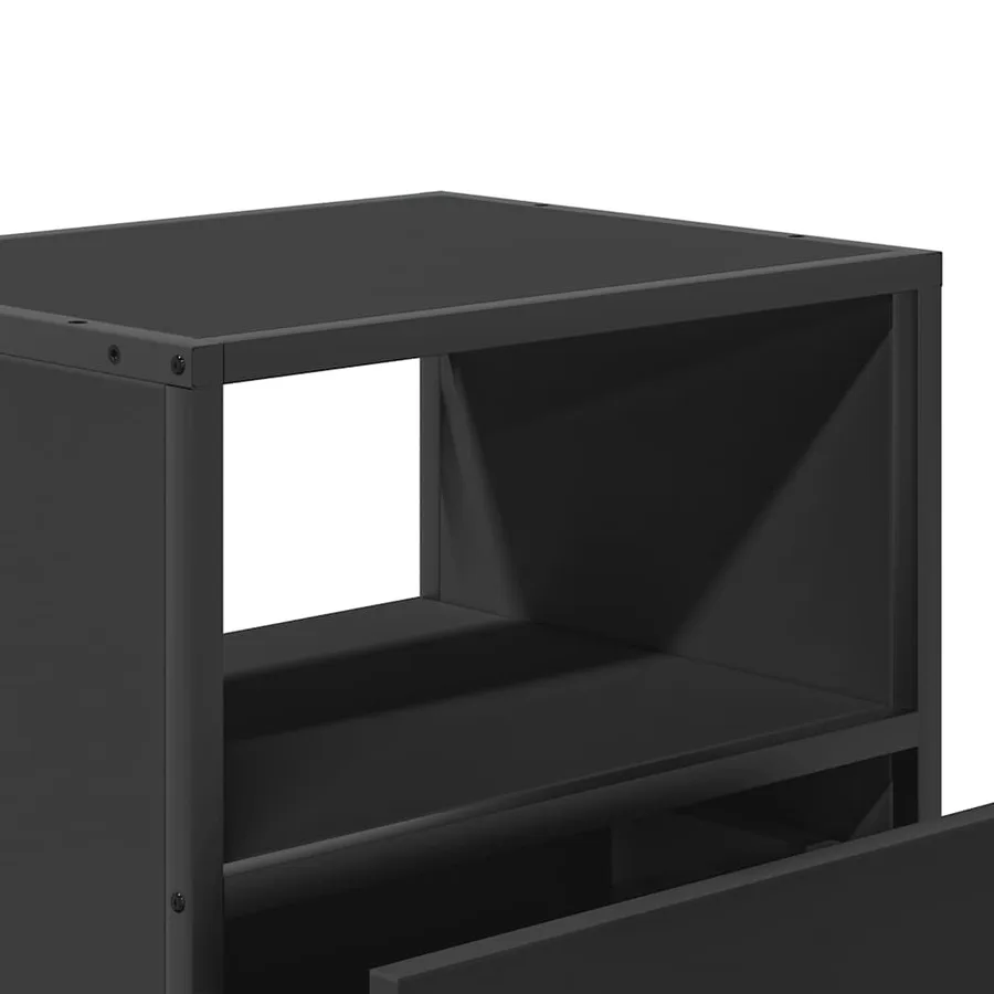 Table de chevet murale noir 40x31x39,5 cm - 10