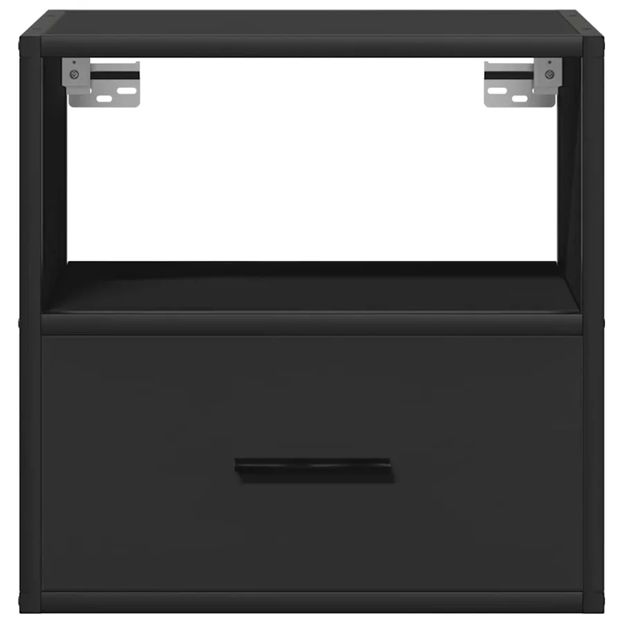 Table de chevet murale noir 40x31x39,5 cm - 6