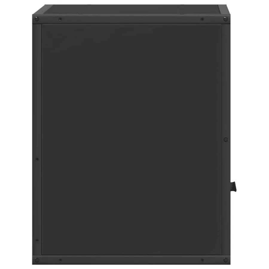 Table de chevet murale noir 40x31x39,5 cm - 7