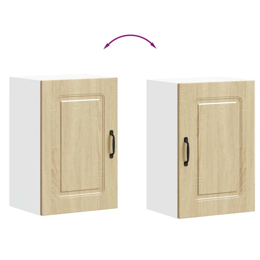 Armoire murale de cuisine Kalmar chêne sonoma bois d'ingénierie - 9