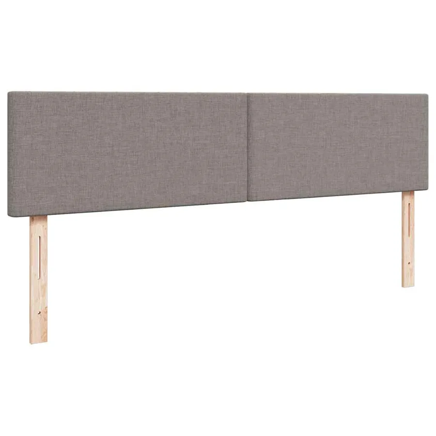 Cadre de lit ottoman avec matelas taupe 200x200cm tissu - 13