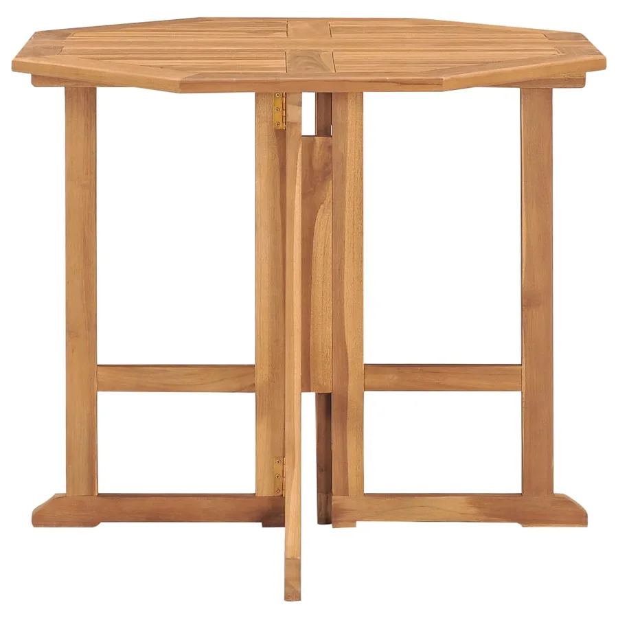 Ensemble à manger d'extérieur pliable 5 pcs Bois solide de teck - 4