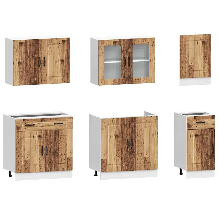 Ensemble d'armoires de cuisine 7 pcs Kalmar bois d'ingénierie - 4