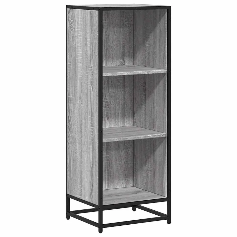 Bibliothèque sonoma gris 40x35x107,5 cm bois d'ingénierie - 2