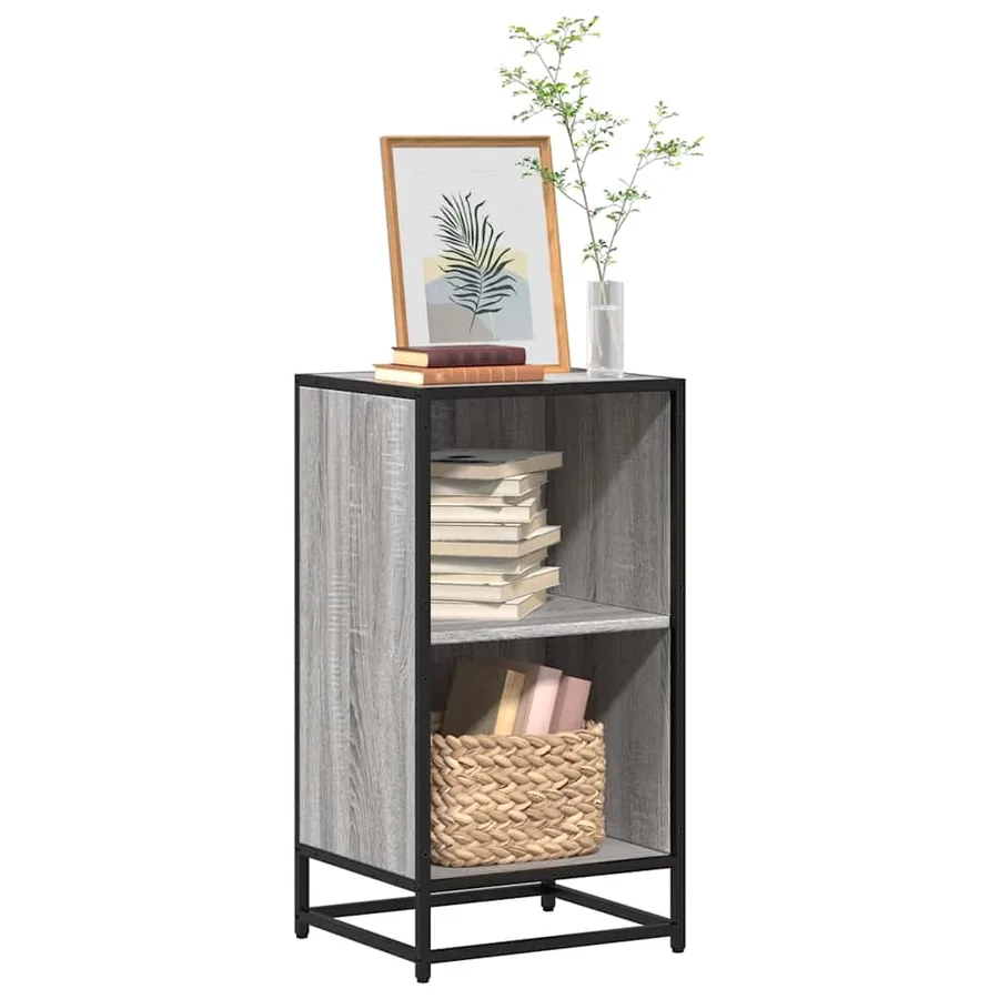 Bibliothèque sonoma gris 40x35x76 cm bois d'ingénierie