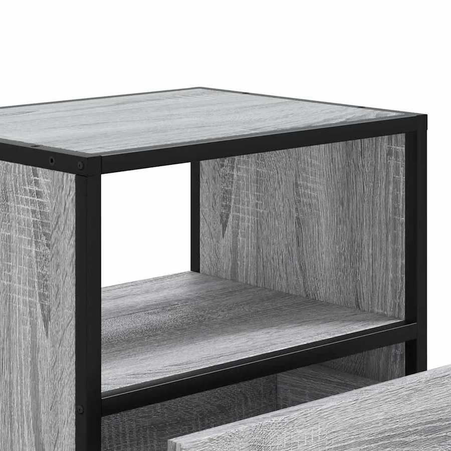 Tables de chevet murales 2 pcs sonoma gris 40x31x39,5 cm - 10