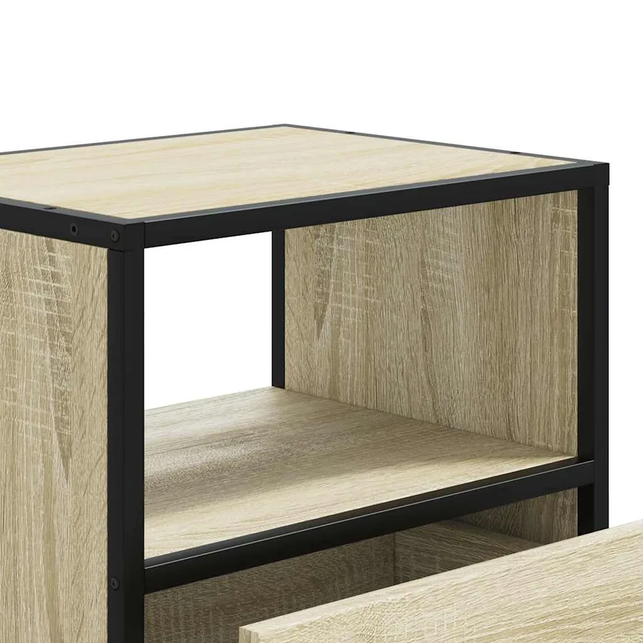 Table de chevet murale chêne sonoma 40x31x39,5 cm - 10
