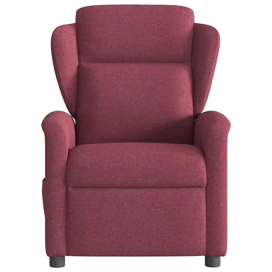 Fauteuil de massage inclinable Rouge bordeaux Tissu - 3