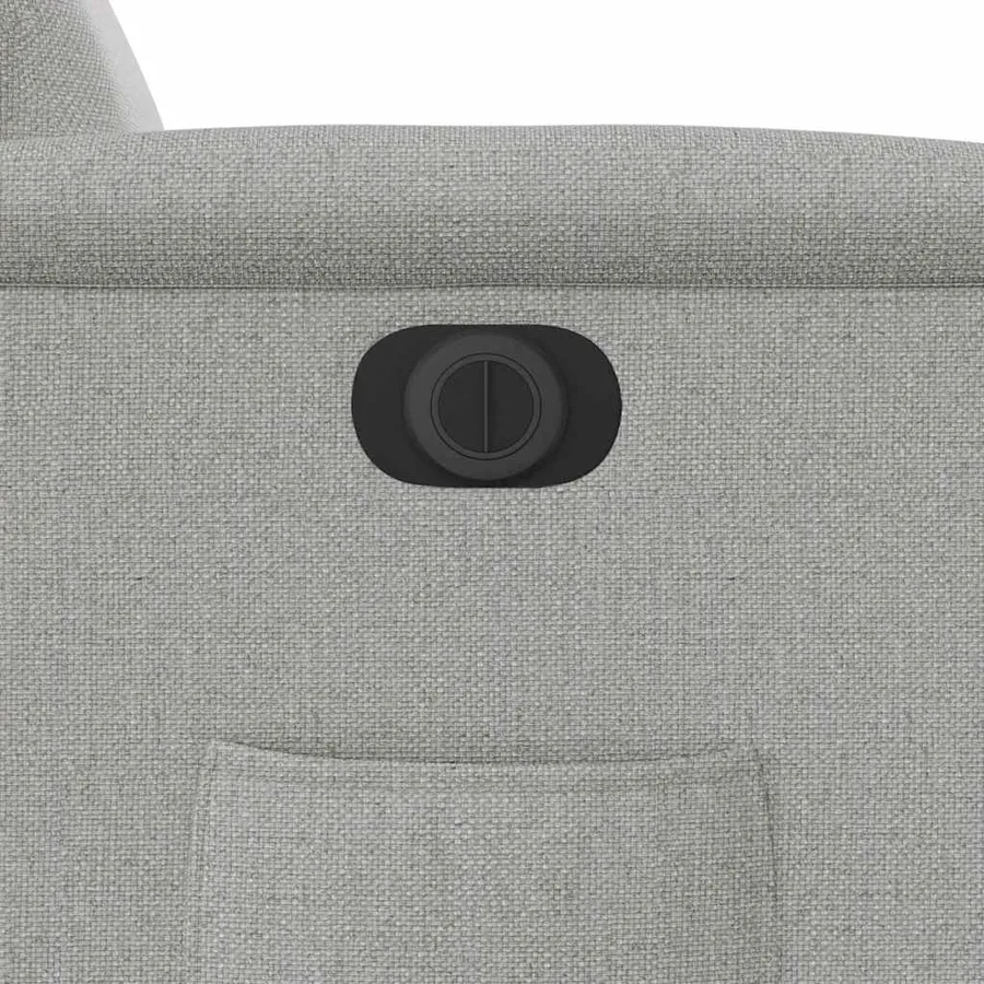 Fauteuil inclinable électrique gris nuage tissu - 12