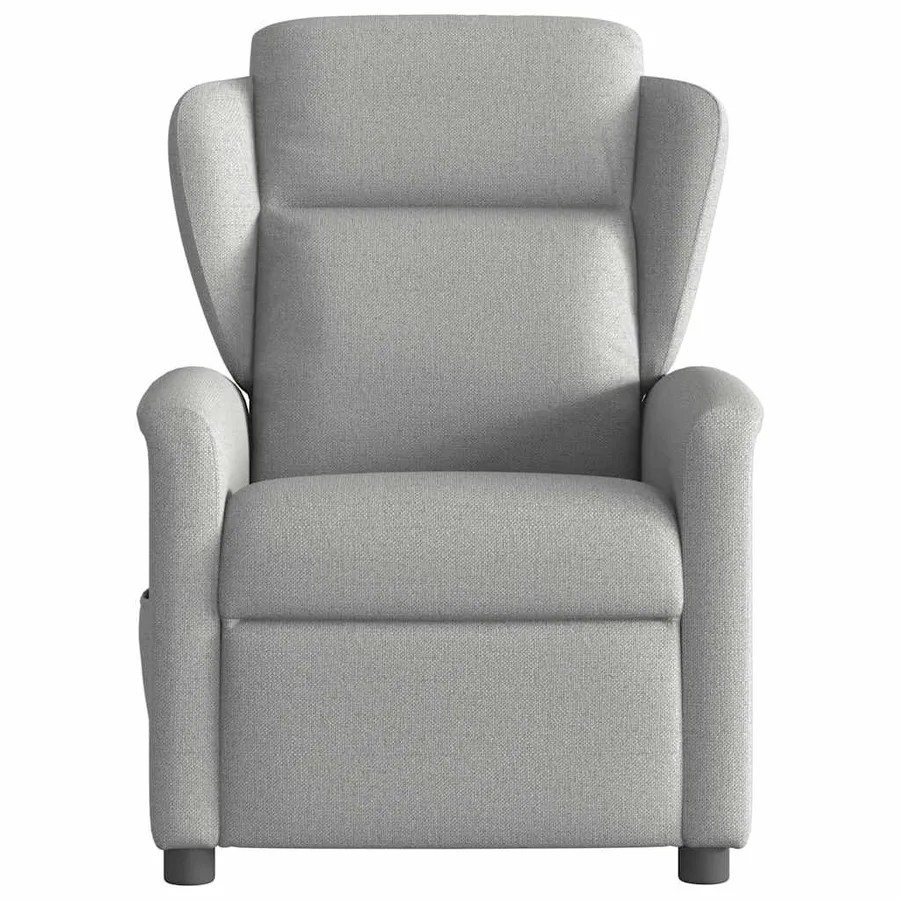 Fauteuil inclinable électrique gris nuage tissu - 5